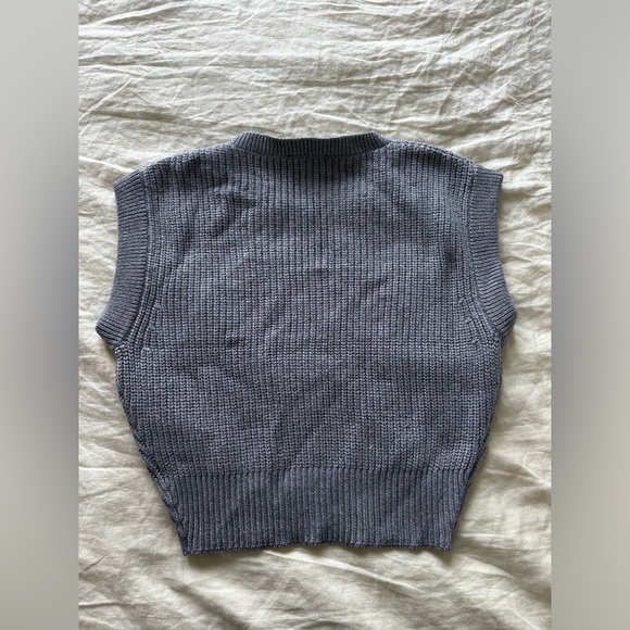 Grey Sweater Vest - Picture 3 of 3